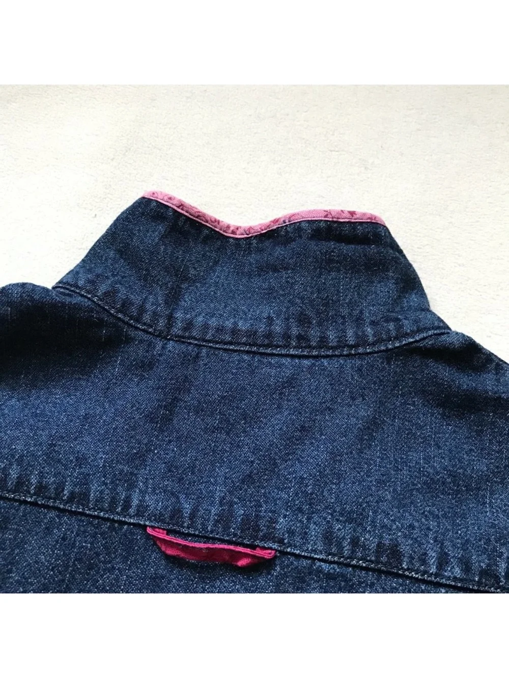 Vintage Y2K OshKosh Bgosh Denim Long Sleeve Shirt Dress Girls Size 6 Cotton Jean